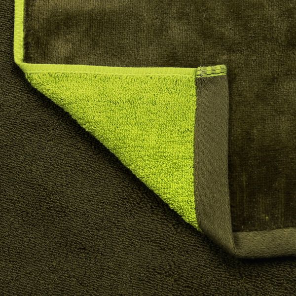 Полотенце махровое "Missoni-3046" 50х90см, 375гр/м2, хлопок, жаккард, зелен.