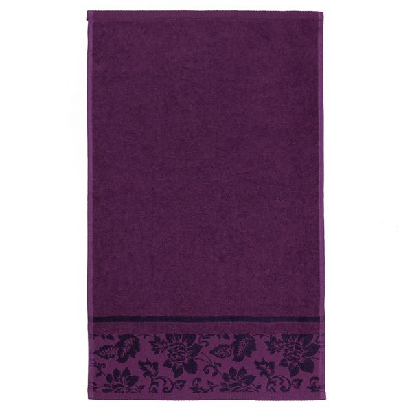 Полотенце махровое "Сильвия" 35х60см, гладкокр, фиолет.