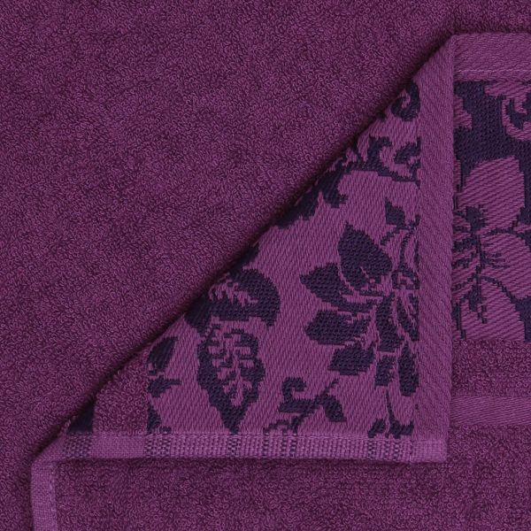 Полотенце махровое "Сильвия" 35х60см, гладкокр, фиолет.