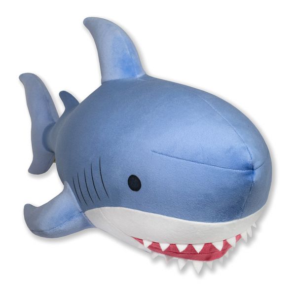 Антистрессовая игрушка "Акула" 51х23х22см, красный рот, велюр Россия
