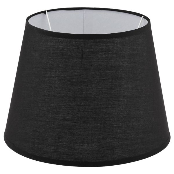 Светильник настольный "Гита" h33,5см абажур текстил, черн, основ. керамика серый