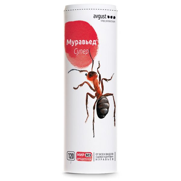 Средство защиты от насекомых "Муравьед Супер" 120г микрогранулы, в банке