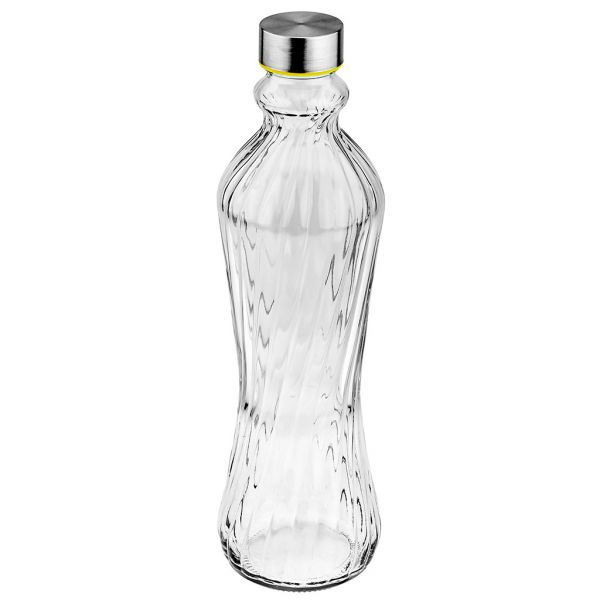 Бутылка стеклянная "Вальс" 0,9л, винтовая комбинированная крышка