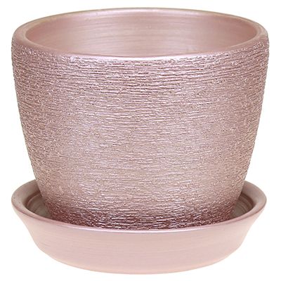Горшок для цветов керамический "Кассандра", набор 4 шт, розовый