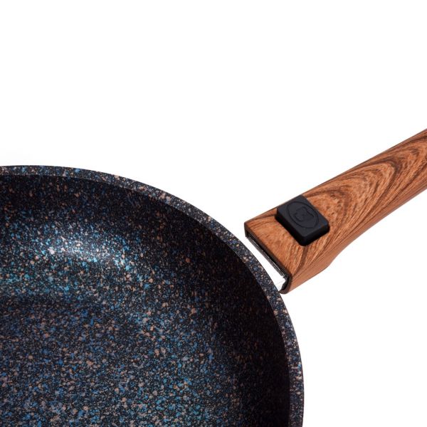 Сковорода "Granit Ultra" литая д24см, h6см. АП голуб.гранит, съем.руч, стек.кр.