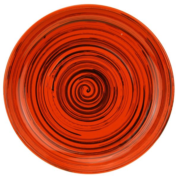 Тарелка мелкая керам. "Оранжевая полоска" д180мм, h30мм