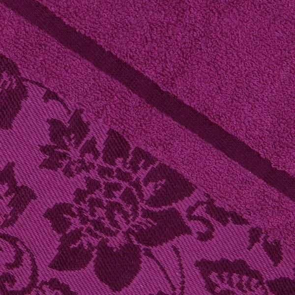 Полотенце махровое "Сильвия" 35х60см, гладкокр, пурпур.
