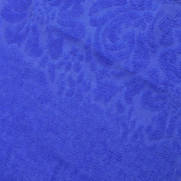 Полотенце махровое "Гармония" 70х130см, гладкокр, тем-голубой