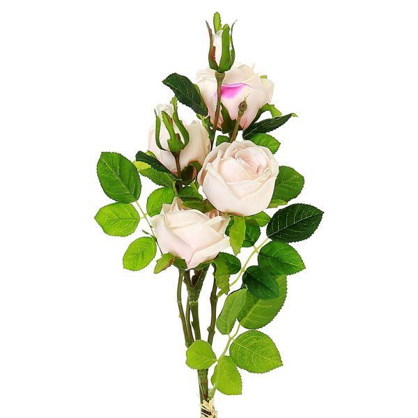 Букет "Роза" 80см, 4 цветка, 4 бут, св-розовый