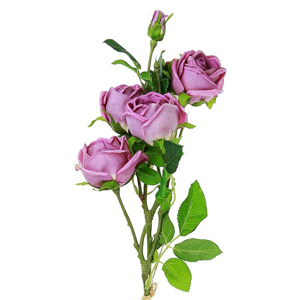 Букет "Роза" 80см, 4 цветка, 4 бут, сиреневый