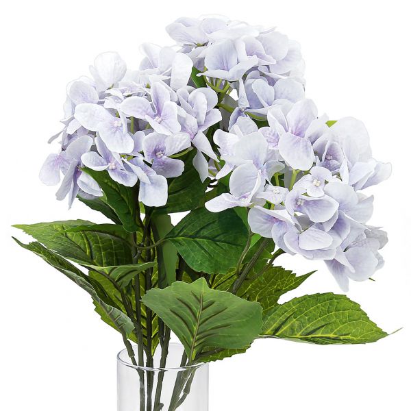 Букет "Гортензия" 52см, 5 цветков 15х7см, св-фиолетовый