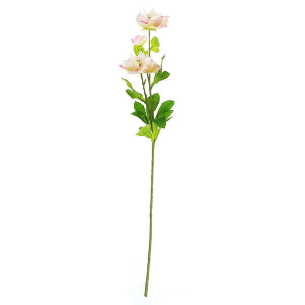 Цветок "Хризантема" 65см, 3 цветка, светло-розовый