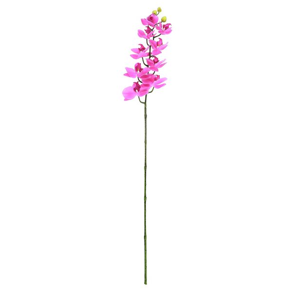 Цветок "Орхидея" 98см, 9 цвет, 3 бут, темно-сиреневый