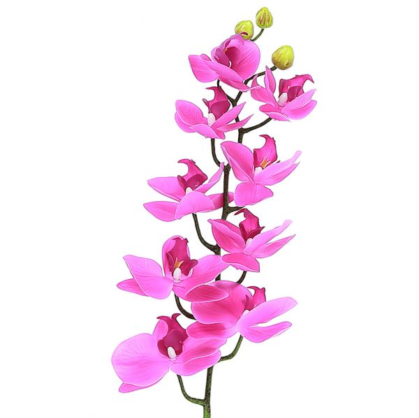 Цветок "Орхидея" 98см, 9 цвет, 3 бут, темно-сиреневый