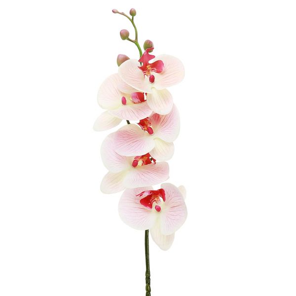 Цветок "Орхидея" 86см, 5 цветков, 5 бутонов, розовый