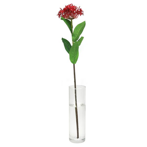 Цветок "Искора" 65см, цветок 13х8см, бордовый