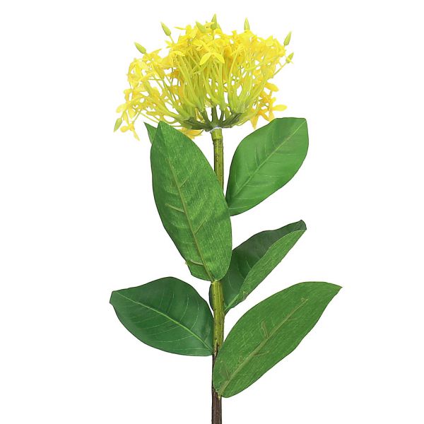 Цветок "Искора" 65см, цветок 13х8см, желтый