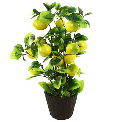 Декоративное дерево "Лимон" h46см в горшке д14см h10,7см