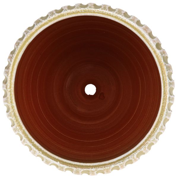 Горшок для цветов керамический "Мане" д15см, h13см, форма классик, оливк.