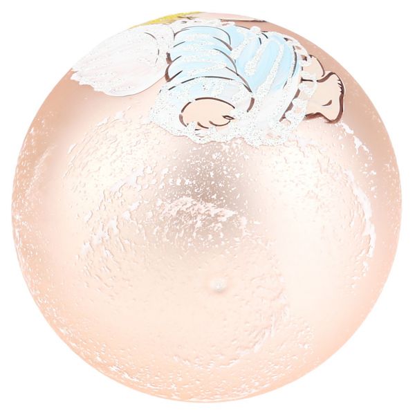 Елочная игрушка шар стеклянная "На облаке" д8см, руч. худ.роспись