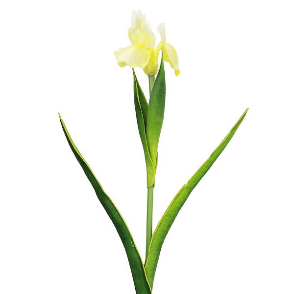 Цветок "Ирис" 58см, цветок 10х8см, желтый