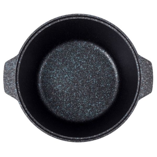 Кастрюля-жаровня "Granit Ultra" литая 5л, д28см, h12см, АП "Ultra granit", стек.кр, голубой гранит