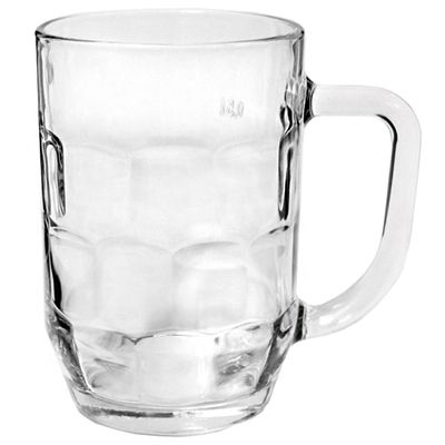 Кружка для пива стеклянная "Альтон" 500мл, д9,5см, h14см, прозр.