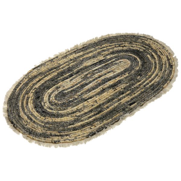 Циновка плетеная "Мексика" 60х90см, с бахромой, листья кукуруз.