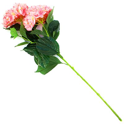 Цветок "Гортензия" 90см св-коралл. 2цветка 17см