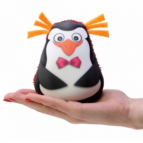 Игрушка-мочалка игрушка растущая в воде "Пингвин" 11х10см, трикотаж/велсофт (Россия)
