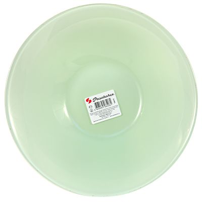 Салатник стеклянный "Бохо (Boho)" 800мл, д23см, h6,5см, зеленый