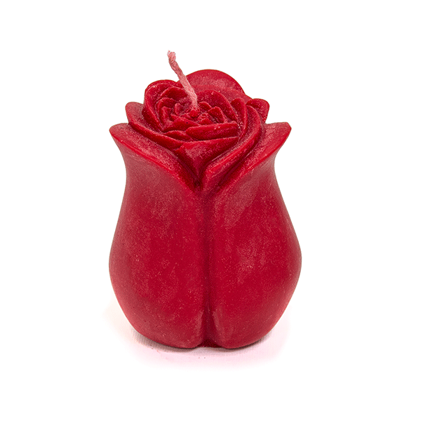 Свеча Бутон розы 6х8 см, цвет в ассортименте
