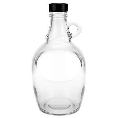 Бутылка стеклянная "Южанка" 1л h22,5см с руч, пласт.винт. крышка