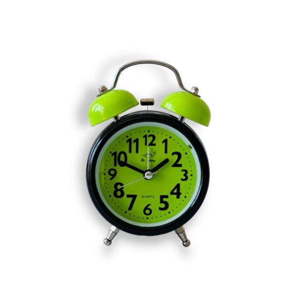 Часы будильник "Цвет" 16 см, зеленый
