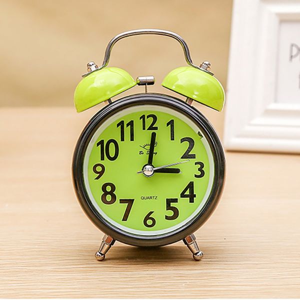Часы будильник "Цвет" 16 см, зеленый