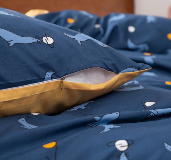 Комплект постельного белья Сатин Вышивка на резинке CNR137