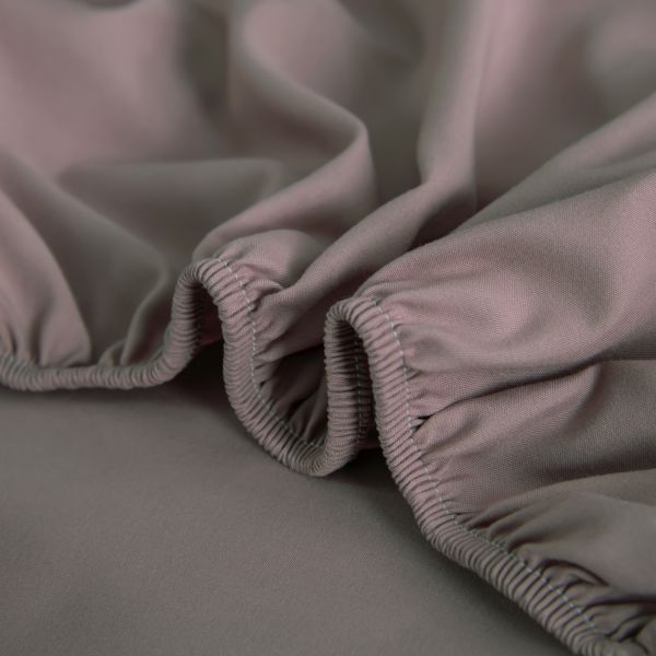 Комплект постельного белья Однотонный Сатин на резинке CSR036