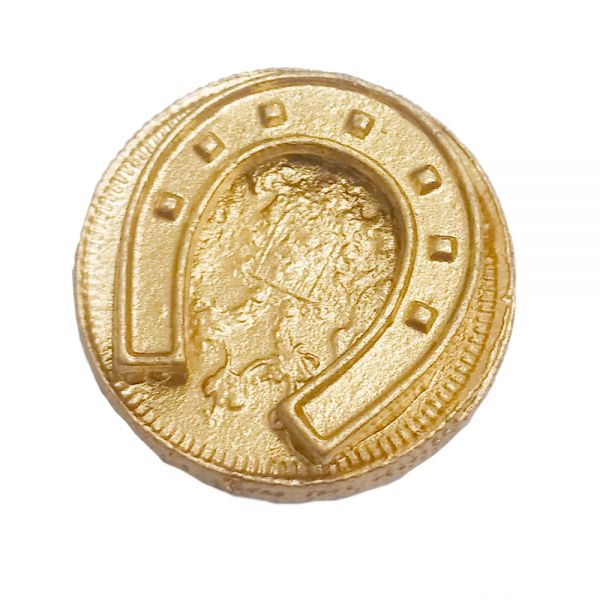 Денежный талисман Подкова на царской монете золото в упаковке