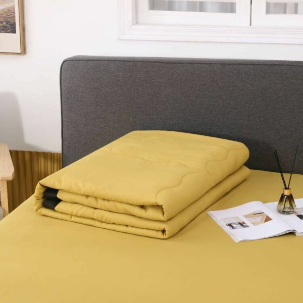 Комплект постельного белья Однотонный Сатин с Одеялом (простынь на резинке) FBR009