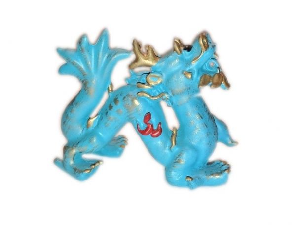 Фигура Китайский дракон 11,5х10х6см, полистоун. Символ 2024г