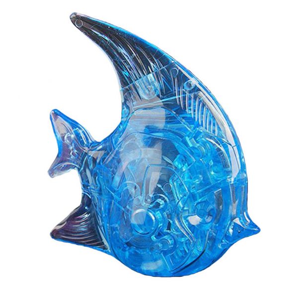 Головоломка 3D Рыба с подсв, серия 3D CRYSTAL PUZZLE, 19д., цв. в ассор.