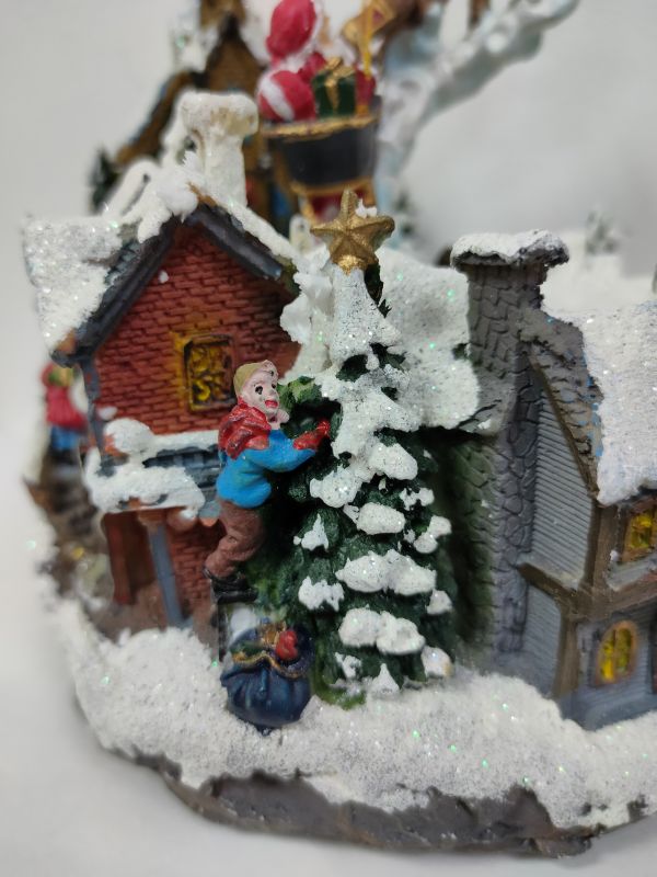 Новогодняя световая интерактивная композиция Дед Мороз в упряжке оленей