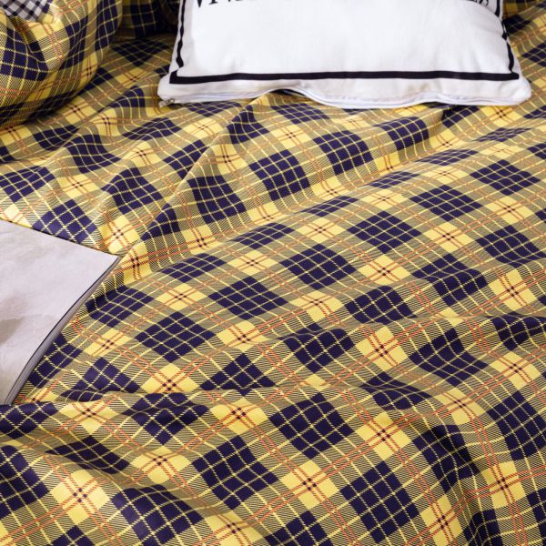 Комплект постельного белья Делюкс Сатин на резинке LR397