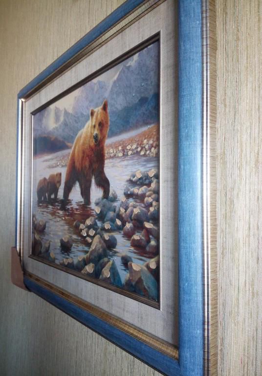 Картина Медведь 50х40см в раме