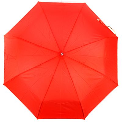 Зонт полуавтомат "Моно с кантом", цвет красный