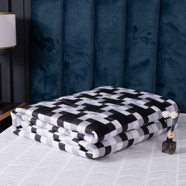 Комплект постельного белья Сатин с Одеялом (простынь на резинке) OBR059