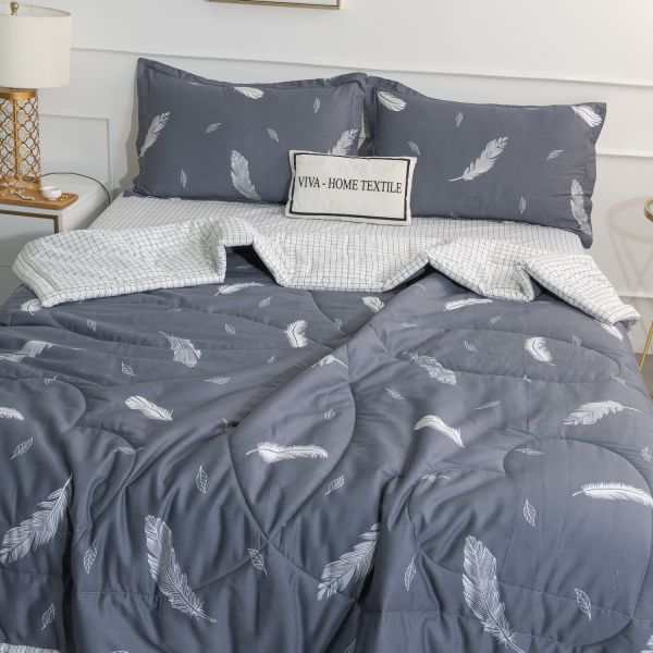 Комплект постельного белья Сатин с Одеялом (простынь на резинке) OBR063