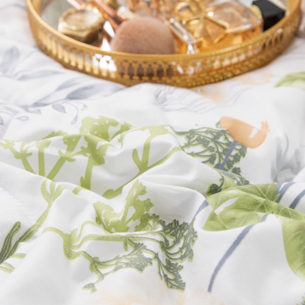 Комплект постельного белья Сатин с Одеялом OB081
