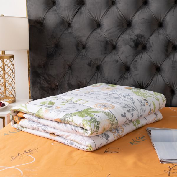 Комплект постельного белья Сатин с Одеялом (простынь на резинке) OBR081