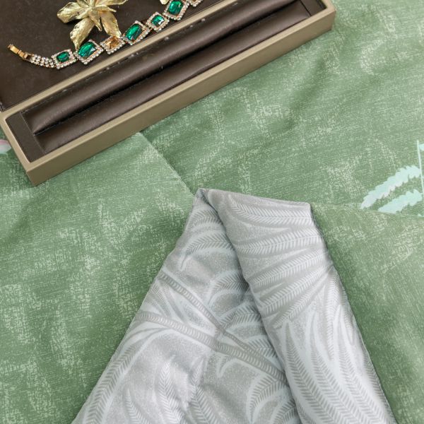 Комплект постельного белья Сатин с Одеялом (простынь на резинке) OBR086
